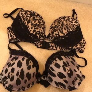 Animal Print Push-Up Bras